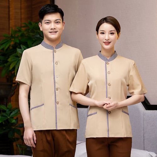 保潔服短袖清潔工春夏裝酒店客房服務員工作服物業(yè)賓館制服pa套裝